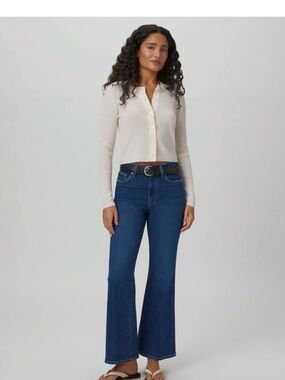 Paige MARLOW SKIMMER FLARE JEAN in color MARCIELLA Sz 25